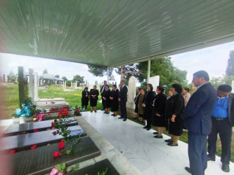 Goranboyda,  şəhid Milli Qəhrəman Niyazi Aslanovun anım günü ilə bağlı məzarı ziyarət  olundu, əziz xatirəsi ehtiramla anıldı