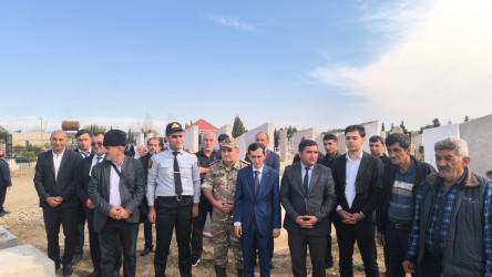 Goranboyda şəhidlərin ildönümü ilə bağlı məzarları ziyarəti davam edir