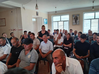 Goranboyda növbəti səyyar qəbul Yuxarı Ağcakənd qəsəbəsində keçirildi