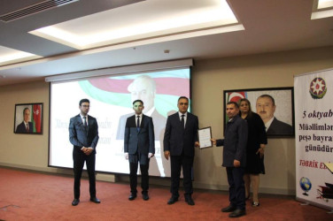 Goranboyda “5 oktyabr–müəllimlərin peşə bayramı günü” ilə bağlı tədbir keçirildi