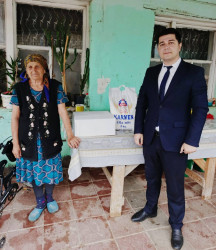 Respublika Ağsaqqallar Şurasının sədr müavini Ağalar Vəliyev tərəfindən, Goranboy  rayon Ağsaqqallar şurasının 50 nəfər üzvünə Qurban bayramı ilə əlaqədar bayram payı verildi.