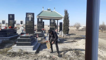 Goranboyda 20 Yanvar faciəsinin 36-cı ildönümü ilə bağlı Şəhidlər Xiyabanları, Abidə-Xatirə Kompleksləri və qəbirstanlıqlarında təmizlik işləri aparıldı
