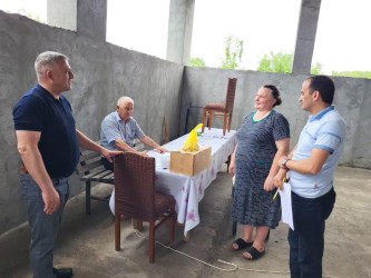 Goranboyda  Vətən Müharibəsinin şəhid  və  qazi  ailələrinə, Qurban  bayramı münasibəti  ilə  bayram sovqatı  verildi.