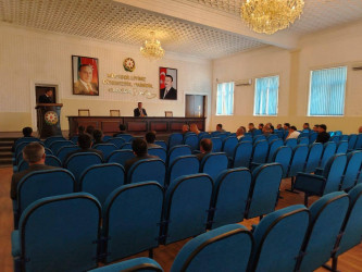 Goranboy rayon İcra Hakimiyyətində Aparat iclası keçirildi.