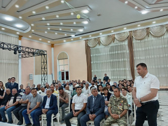 Goranboyda növbəti səyyar qəbul Muzdurlar kəndində keçirildi