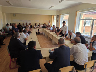Goranboyda Dövlət Proqramının icrası çərçivəsində müasir suvarma sistemlərinin tətbiqi mövzusunda maarifləndirici görüş keçirildi