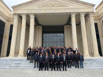 Goranboy rayonunda Ümummilli Lider Heydər Əliyevin anadan olmasının 103-cü ildönümü ilə bağlı “Heydər Əliyev irsi: Su və kənd təsərrüfatının davamlı inkişafı” mövzusunda tədbir keçirildi
