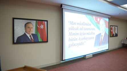 Goranboyda “5 oktyabr–Beynəlxalq Müəllimlər Günü” ilə bağlı tədbir keçirildi