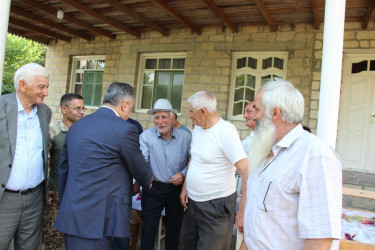 Goranboyda Qurban bayramı ərəfəsində şəhid ailələri və qazilərlə görüş keçirildi