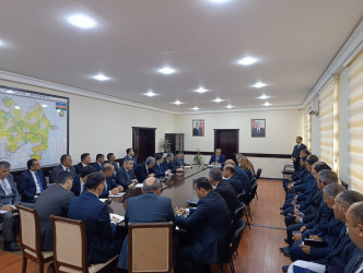 Goranboy rayon İcra Hakimiyyətinin başçısı müşavirə keçirdi