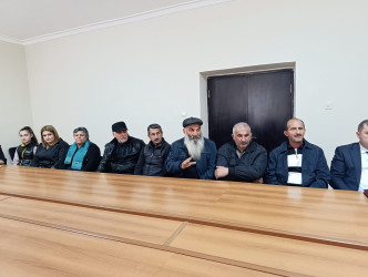 Goranboyda icra başçısı bir qrup şəhid ailələri ilə görüşdü