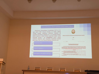 Goranboyda “Dövlət qulluğunda vakant inzibati vəzifələrin idarə edilməsi" mövzusunda təlim keçirildi