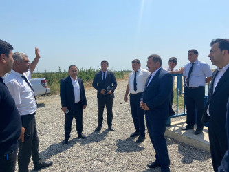 Goranboyda su ehtiyatlarından səmərəli istifadə olunması ilə bağlı, Yeni yol kəndində su istifadəçiləri ilə görüş keçirildi