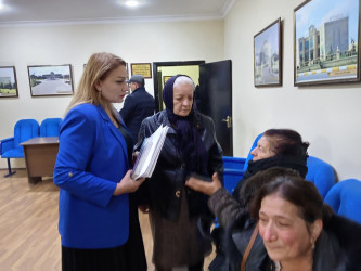 Goranboy rayon İcra Hakimiyyətində vətəndaşların müraciətləri dinlənildi