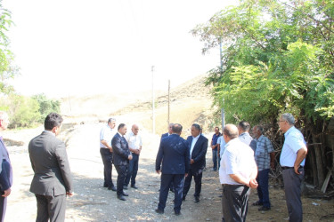 Goranboyda qəzalı körpünün mövcud vəziyyətinə yerində baxış keçirildi