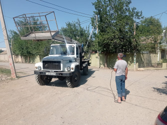 Goranboyda elektrik təsərrüfatının yenilənməsi ilə bağlı işlər aparılır.