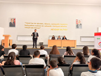 Goranboyda “Hüquq mədəniyyətinin formalaşmasında gənclərin rolu” mövzusunda tədbir keçirildi