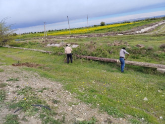 Goranboy rayonunda "Şəhərsalma və Memarlıq ili" çərçivəsində abadlıq və təmizlik işləri davam etdirilir