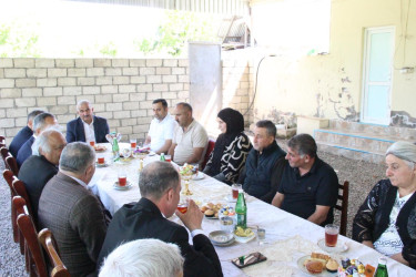 Goranboyda icra başçısı şəhid ailələri ilə görüşdü