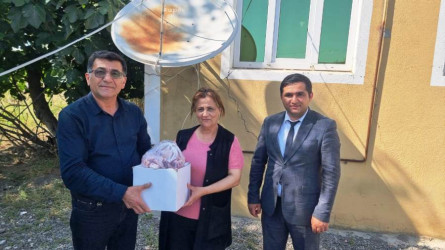 Goranboyda Qurban bayramı mübasibətilə  verilən bayram sovqatları 600 ailəni əhatə edir