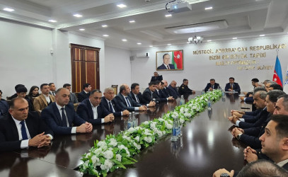 Goranboyda, “Konstitusiya və Suverenlik İli” çərçivəsində,  “Konstitusiyanın qüdrəti güclü dövlətin təməlidir.”  mövzusunda tədbir keçirildi
