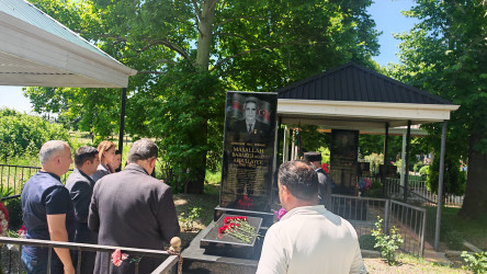 Goranboyda Milli Qəhrəman Maşallah Abdullayevin doğum günü ilə bağlı məzarı ziyarət olundu