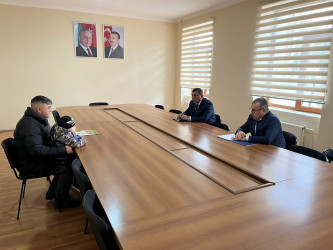 Goranboy rayon İcra Hakimiyyəti  vətəndaşların qəbuluna  xüsusi diqqət göstərir.