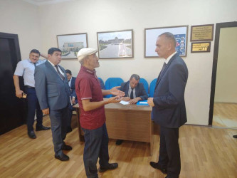 Goranboy rayon İcra Hakimiyyətində vətəndaşların müraciətləri dinlənildi