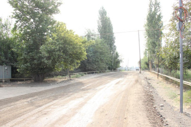 Səfikürd kəndində yol infrastrukturunun müasirləşdirilməsi istiqamətində işlər aparılır