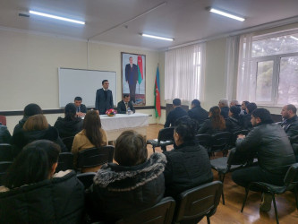 Goranboyda inzibati ərazi dairələri üzrə nümayəndələrin hesabat məruzləri dinlənildi