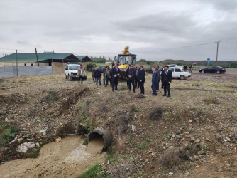 Goranboyda sel sularının  yaratdığı  fəsadlarla  bağlı, İcra Başçısı Səfikürd kəndində  oldu.