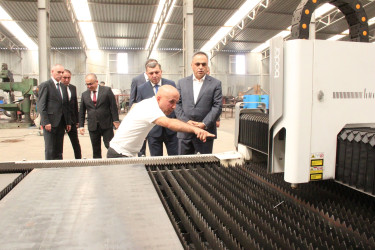Goranboyda sənaye və istehsal müəssisələrinin fəaliyyətinə baxış keçirildi