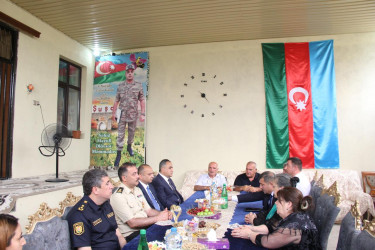 Goranboyda Qurban bayramı ərəfəsində şəhid ailələri və qazilərlə görüşlər davam etdirilir
