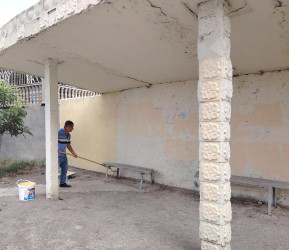 Goranboyda abadlıq və yenidənqurma işləri davam etdirilir