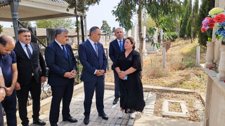 Goranboy rayon Xanqərvənd kənd qəbirstanlığında şəhidlərimizin məzarları ziyarət olundu