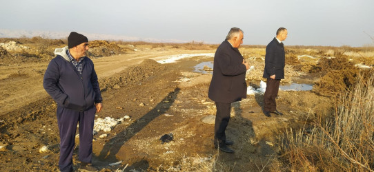 Boluslu kəndindən ünvanlanan vətəndaş müraciətləri yerində araşdırıldı