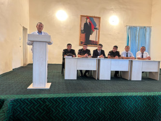 Goranboyda “Mülki müdafiə hazırlığının təşkil olunması, təbii fəlakət və texnogen qəzalar zamanı davranış qaydaları” mövzusunda maarifləndirici tədbir keçirildi.