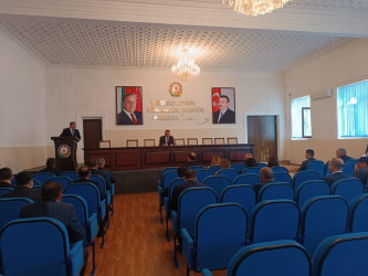 Goranboy rayon İcra Hakimiyyətində Aparat iclası keçirildi.