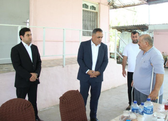 Qızılhacılı qəsəbəsində 1-ci Qarabağ müharibəsi əlili səhhəti ilə bağlı evində ziyarət  edildi