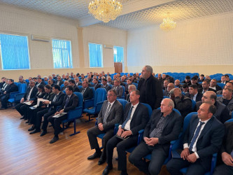 “Goranboy rayonunda pambıqçılığın inkişafı” mövzusunda müşavirə keçirildi