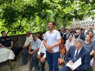 Erkeç kəndində səyyar qəbul keçirildi