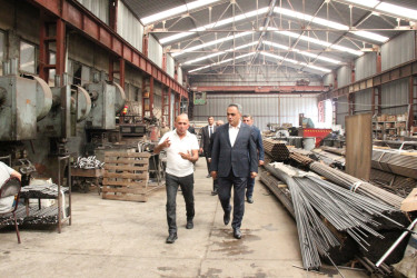 Goranboyda sənaye və istehsal müəssisələrinin fəaliyyətinə baxış keçirildi