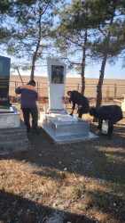 Goranboyda 20 Yanvar faciəsinin 36-cı ildönümü ilə bağlı Şəhidlər Xiyabanları, Abidə-Xatirə Kompleksləri və qəbirstanlıqlarında təmizlik işləri aparıldı