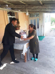 Goranboyda Qurban bayramı mübasibətilə  verilən bayram sovqatları 600 ailəni əhatə edir