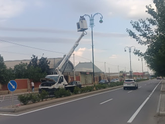 Goranboyda aparılan genişmiqyaslı abadlıq və yenidənqurma işləri rayonumuzun simasını daha da gözəlləşdirir