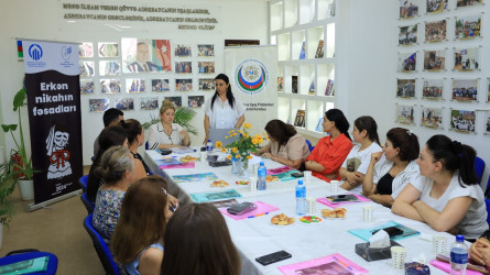 Goranboyda  “Erkən nikahın fəsadları” adlı layihə çərçivəsində 2 günlük seminar keçirildi.