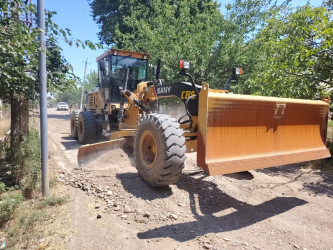 Goranboyda şəhidin adını daşıyan küçənin cari təmir işlərinə başlanıldı