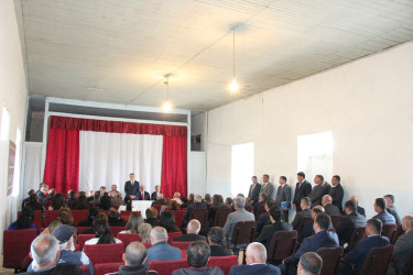 Goranboyda növbəti səyyar qəbul Zeyvə kəndində keçirildi