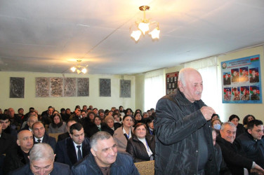 Goranboyda növbəti səyyar qəbul Boluslu kəndində keçirildi