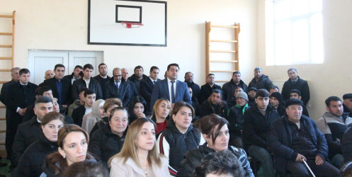 Goranboyda növbəti səyyar qəbul Dəyirmanlar kəndində keçirildi